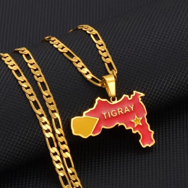 Tigray Map Pendant Necklace for Men & Women – Ethiopian Cultural Jewelry - Image 2